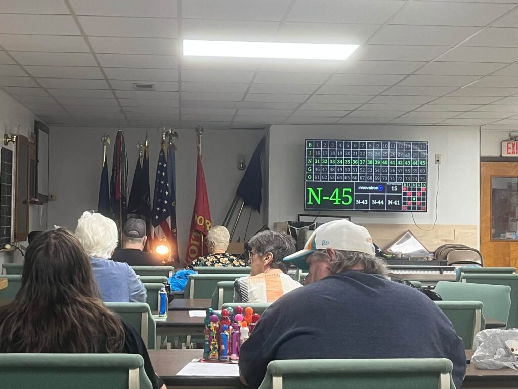 People playing bingo